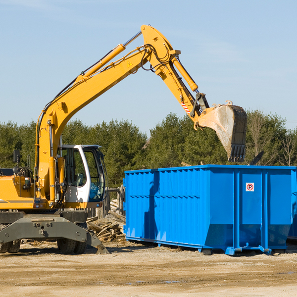 can i request a rental extension for a residential dumpster in Garland NC